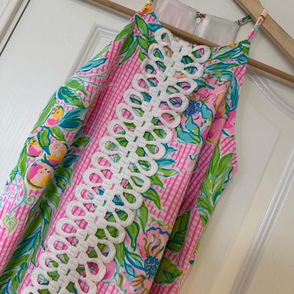 Lilly Pulitzer Pearl Romper in Don’t Stop Beleafing - Picture 6 of 9